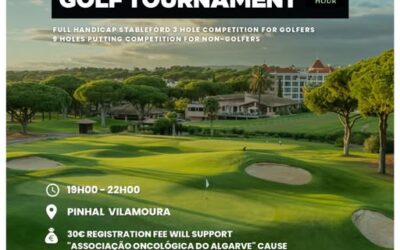 Hilton Vilamoura promoveu Torneio de Golfe Noturno em apoio à AOA durante a Hora do Planeta