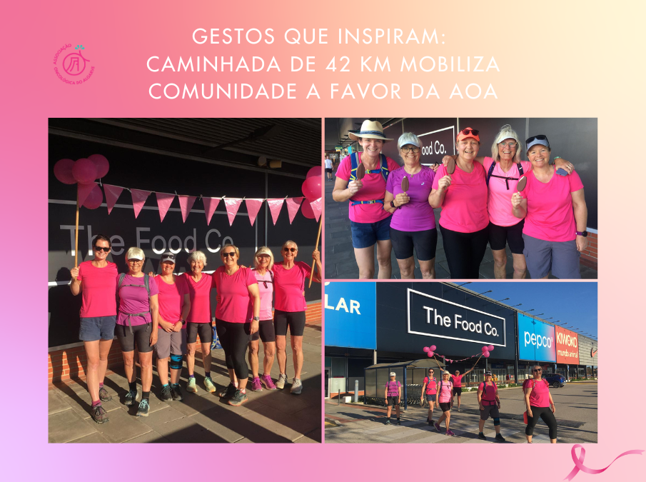 Gestos que Inspiram: Caminhada de 42 km Mobiliza Comunidade a Favor da AOA