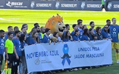 Novembro Azul marca presença no jogo SC Farense x Silves FC 💙